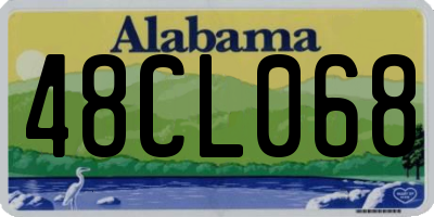 AL license plate 48CL068