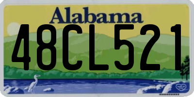 AL license plate 48CL521