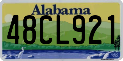 AL license plate 48CL921