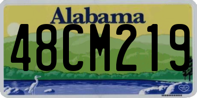 AL license plate 48CM219