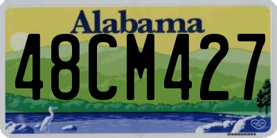 AL license plate 48CM427