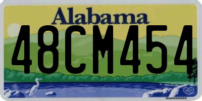 AL license plate 48CM454