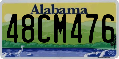 AL license plate 48CM476