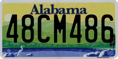 AL license plate 48CM486