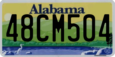 AL license plate 48CM504