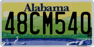 AL license plate 48CM540
