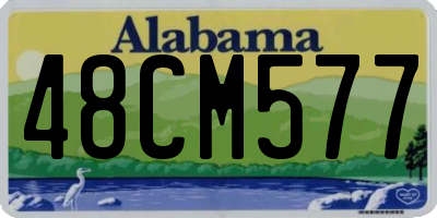 AL license plate 48CM577