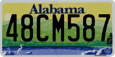 AL license plate 48CM587