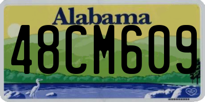 AL license plate 48CM609