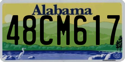 AL license plate 48CM617
