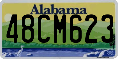 AL license plate 48CM623