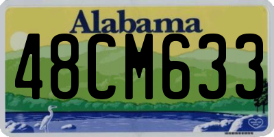 AL license plate 48CM633