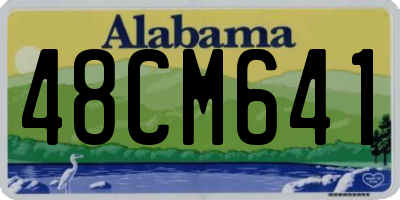 AL license plate 48CM641