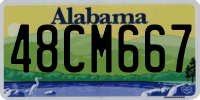 AL license plate 48CM667