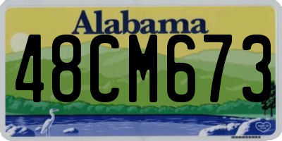 AL license plate 48CM673