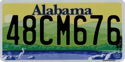 AL license plate 48CM676