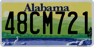 AL license plate 48CM721