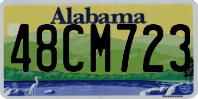 AL license plate 48CM723