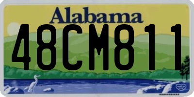 AL license plate 48CM811