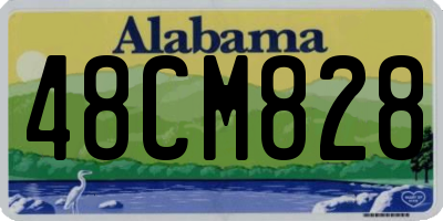 AL license plate 48CM828