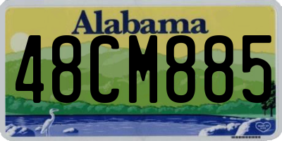 AL license plate 48CM885