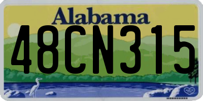 AL license plate 48CN315