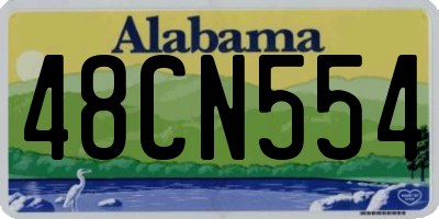 AL license plate 48CN554