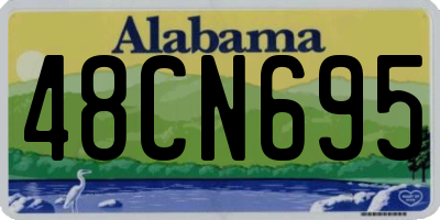 AL license plate 48CN695