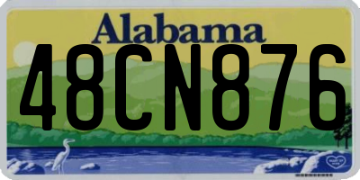 AL license plate 48CN876