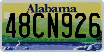 AL license plate 48CN926