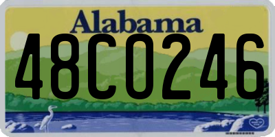 AL license plate 48CO246