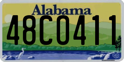 AL license plate 48CO411