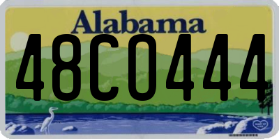 AL license plate 48CO444