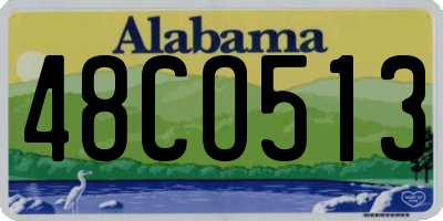 AL license plate 48CO513