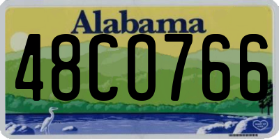 AL license plate 48CO766