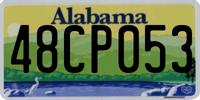AL license plate 48CP053