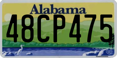 AL license plate 48CP475
