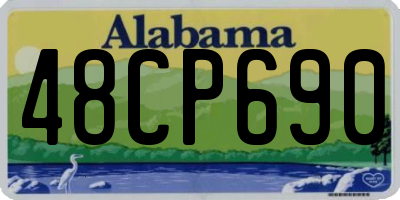 AL license plate 48CP690