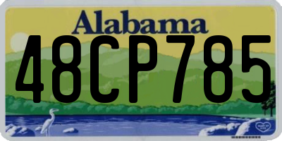 AL license plate 48CP785