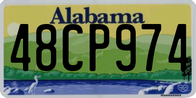 AL license plate 48CP974