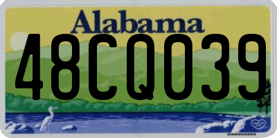 AL license plate 48CQ039