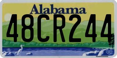AL license plate 48CR244
