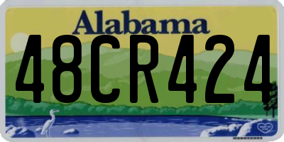AL license plate 48CR424