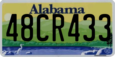 AL license plate 48CR433