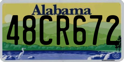 AL license plate 48CR672