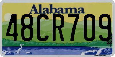 AL license plate 48CR709