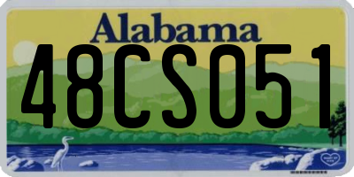AL license plate 48CS051