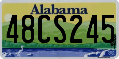 AL license plate 48CS245