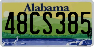 AL license plate 48CS385