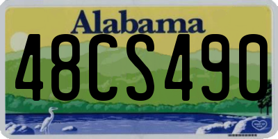 AL license plate 48CS490